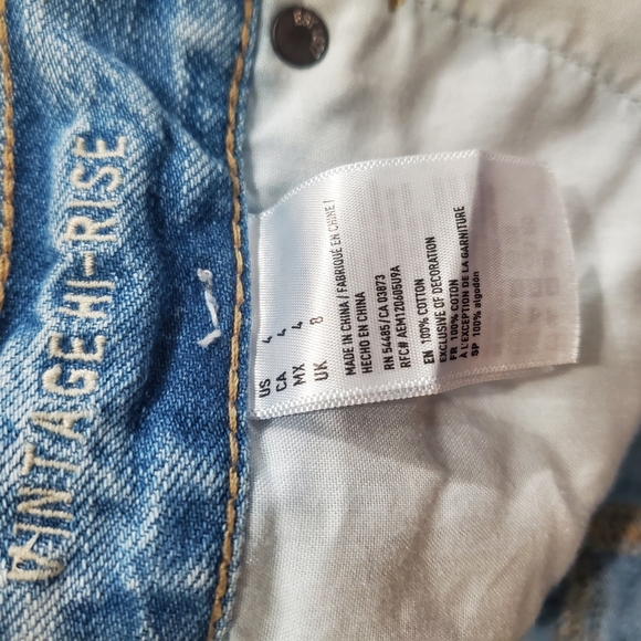 NWT American Eagle Vintage Hi-Rise Festival Shorts –‎ Painted Graphics – Size 4 - Picture 10 of 10